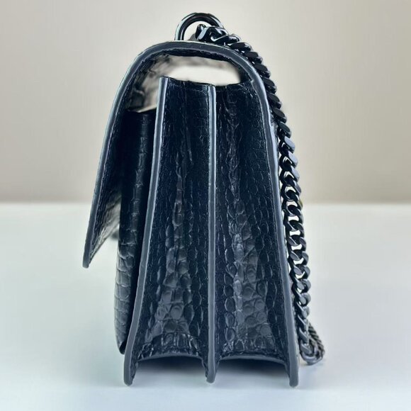 Yves Saint Laurent Black Crocodile Leather Sunset Shoulder Bag Crossbody - Picture 3 of 10